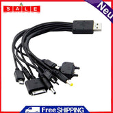 10"" 1 Portable USB Charging Cable Mobile Phone Universal Power Charge Cord